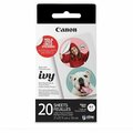 Canon Photo Paper, ZINK, Glossy, f/IVY Printers, 1.3in Dia, 20 Sheets, WE CNMZINCCIRCLE20